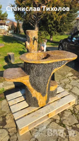 Градински чешми от щампован бетон