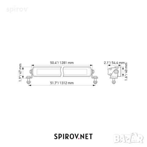 LED бар HELLA Long-range light Black Magic  12/24V 270W 15000lm 5700K, снимка 2 - Части - 55701815