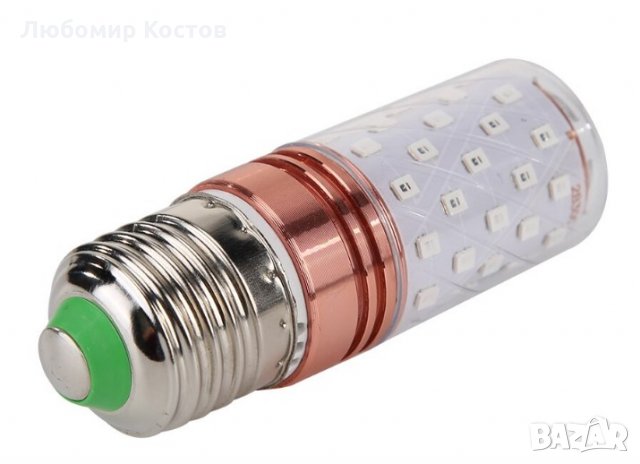  12W E27 60LEDПреносима стерилизираща лампа UVC Бактериоцидна UV лампа за почистване на дома, дезинф, снимка 1 - Други - 30372342