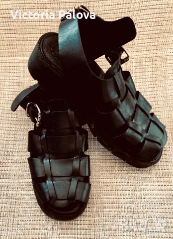 Модерни груби сандали естествена кожа, снимка 6 - Сандали - 40633794