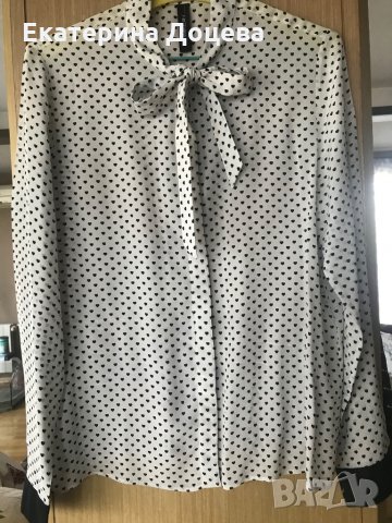 Копринена риза Marc Cain, снимка 4 - Ризи - 33857311