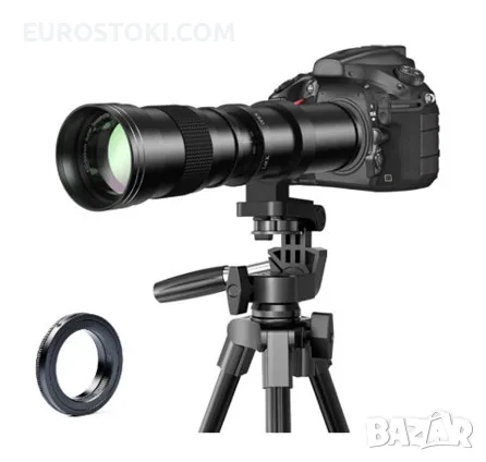BENOISON 420-800 мм F8.3-16 супер телеобектив с вариометър и ръчно фокусиране