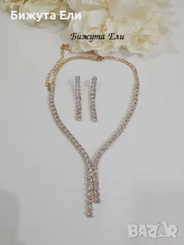 Колие с обеци Амика , снимка 2 - Колиета, медальони, синджири - 50074960