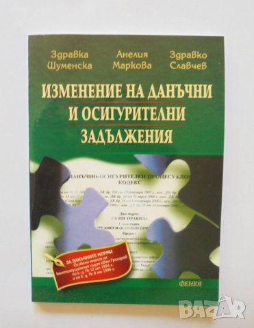 Книга Изменение на данъчни и осигурителни задължения - Здравка Шуменска и др. 2007 г.