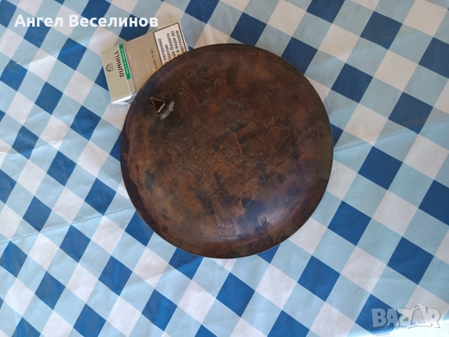 медна чиния за стена , снимка 4 - Декорация за дома - 54171368