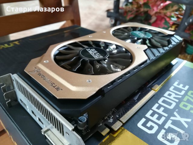 Геймърска видеокарта Palit Jetstream GTX 970 4GB GDDR 5 - перфектна, снимка 3 - Видеокарти - 34454654
