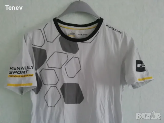 Jack & Jones Renault Sport F1 Formula One Team оригинална памучна тениска Рено Спорт Формула 1 М  , снимка 3 - Тениски - 49781093