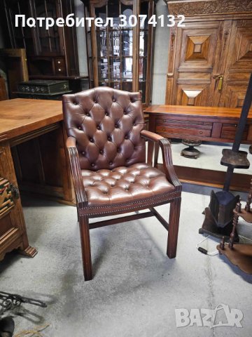 Оригинално кресло в стил Честърфийлд, снимка 2 - Дивани и мека мебел - 42874145
