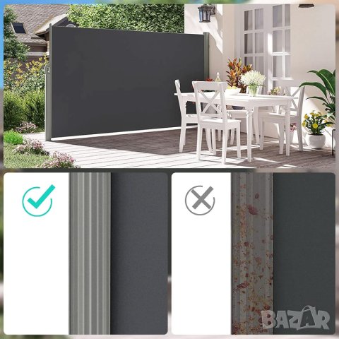 ПРОМОЦИЯ Странична тента за  190 x 400 см GY194BP02, снимка 5 - Градински мебели, декорация  - 42887622