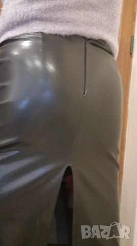 Кожена пола промазка, снимка 5 - Поли - 54045282