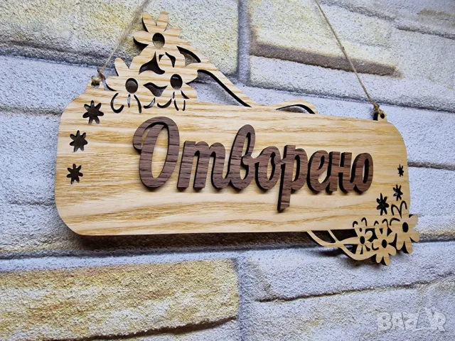 Двустранна табела Отворено / Затворено за магазин