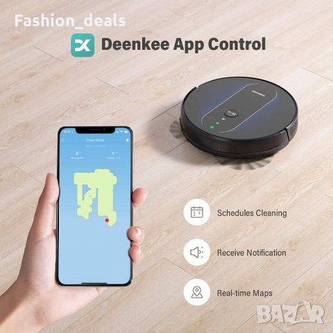 Нова силно смукателна тиха прахосмукачка робот с моп, Wi-Fi и Alexa, снимка 3 - Прахосмукачки - 33757161