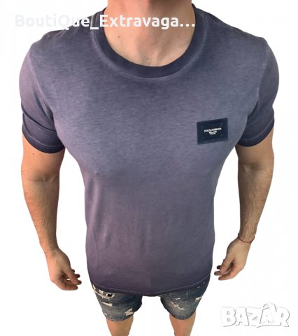 Мъжка тениска Dolce & Gabbana Classic Blue !!!, снимка 2 - Тениски - 40059631