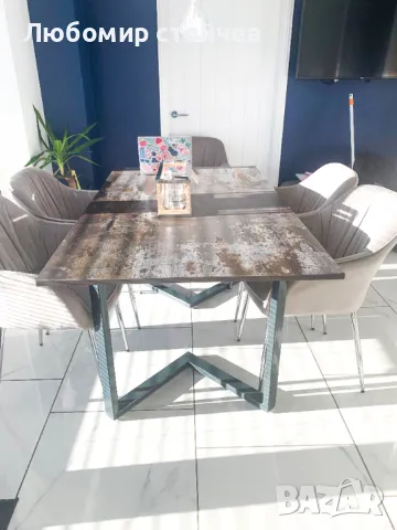 Метални крака за маса, трапезна маса, холна маса, снимка 11 - Маси - 47691264