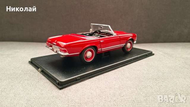 1965 Mercedes-Benz 230 SL (W113) 1:24 Leo Models Diecast Колекционерски модел количка, снимка 9 - Колекции - 53357461