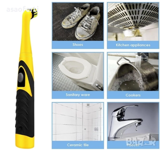 ✨ Комплект "Clean It" – Електрическа Четка за Почистване с 4 Сменяеми Глави (Без Кабели), снимка 7 - Други - 52791769