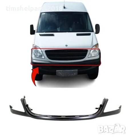 Лайстна под решетка за Mercedes Sprinter W906 2006-2013 година