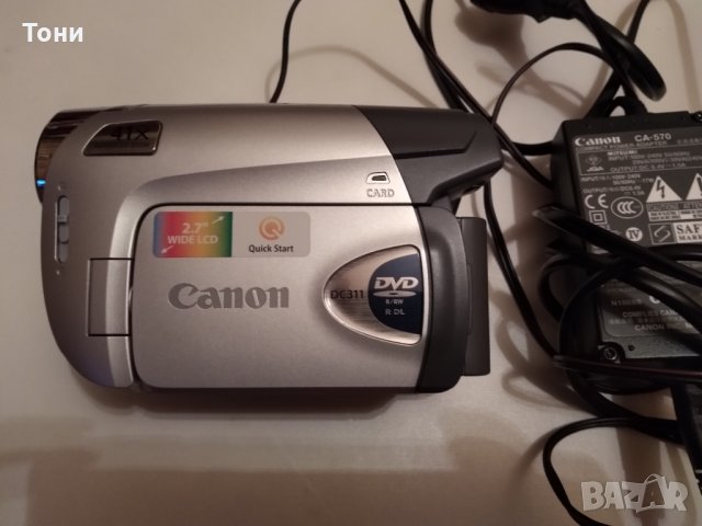 Цифрова видеокамера Canon DC311, снимка 1 - Камери - 31367893