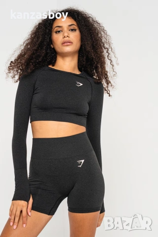 Gymshark Vital Crop Top - дамска фитнес блуза КАТО НОВА ХС