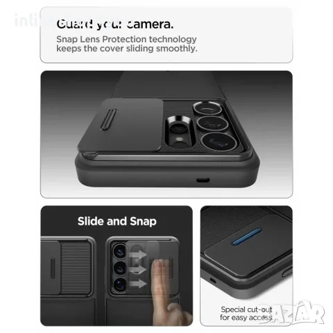 Оригинален Кейс Spigen Optik Armor Case за Samsung Galaxy S26 Ultra - Черен, снимка 3 - Калъфи, кейсове - 56309409
