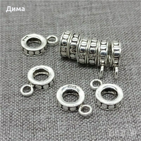 4-17лв. Талисмани 925 Стерлингово Сребро тип Пандора-за гривни.Различни модели,размери,различни цени, снимка 11 - Гривни - 36429697