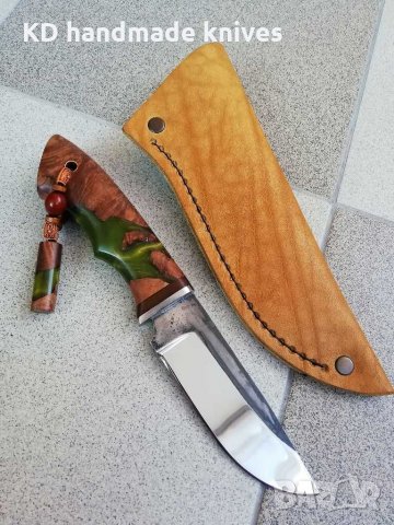 Ръчно изработен ловен нож от марка KD handmade knives ловни ножове, снимка 4 - Ловно оръжие - 30284314