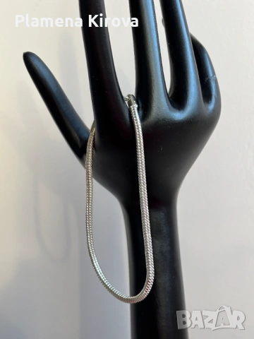 Сребърна гривна | Проба 925 | Sterling silver, снимка 5 - Гривни - 54223520