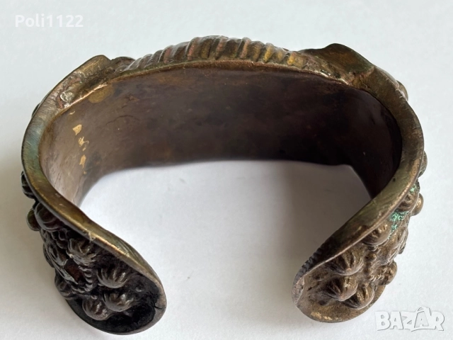 Възрожденска гривна рогатка, снимка 5 - Антикварни и старинни предмети - 51744323