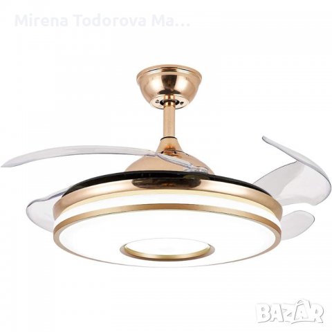  Led невидим таванен вентилатори с дистанционно управление , снимка 5 - Лед осветление - 38241878