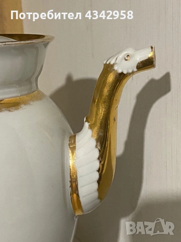 Винтидж порцеланов чайник.1950-1960 г., снимка 3 - Антикварни и старинни предмети - 54109724