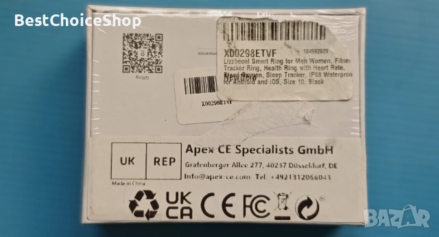 Lizzbeoal Умен пръстен за мъже и жени, фитнес тракер, здраве, пулс, кислород в кръвта, тракер за сън, снимка 4 - Спортна екипировка - 54215558