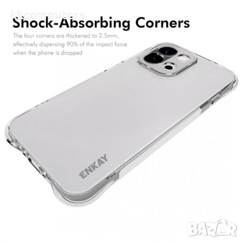 OnePlus 13s 5G / OnePlus 13T 5G Удароустойчив ENKAY Силиконов Калъф и Протектор, снимка 2 - Калъфи, кейсове - 50712356