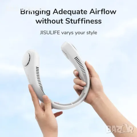 Преносим вентилатор за врата, вентилатор без лопатки - Hands Free, снимка 6 - Други стоки за дома - 48956802