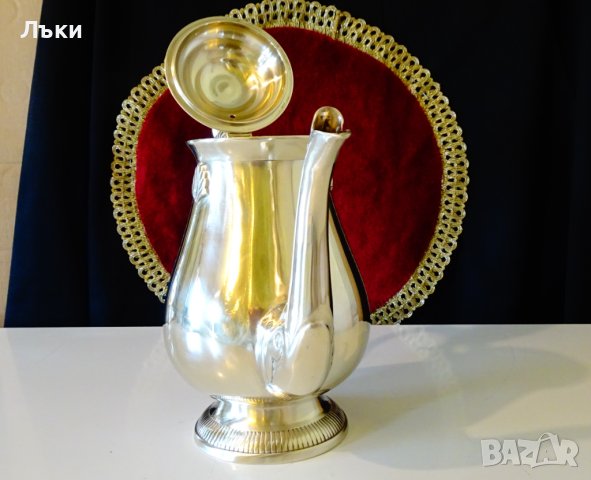 Английска кана,чайник,масивен бронз 930 гр. , снимка 2 - Антикварни и старинни предмети - 40388587