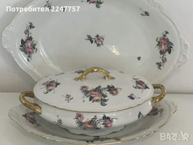 Античен Терин Limoges B&Co 1900г., снимка 3 - Други ценни предмети - 56093801