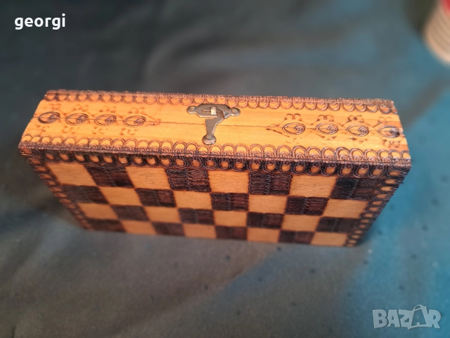 мини дървен шах от соца 30/6, снимка 8 - Шах и табла - 52797715