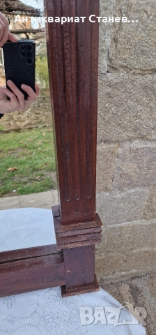 Антикварно дървено огледало , снимка 12 - Декорация за дома - 52842135