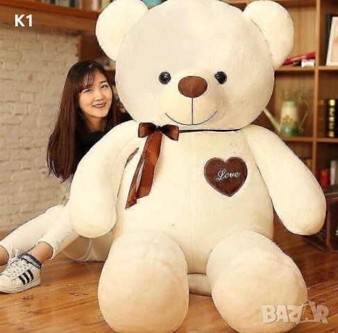 Голямо плюшено Мече 120см Голяма плюшена играчка Мечка, Плюшен Мечок, снимка 2 - Плюшени играчки - 52323921