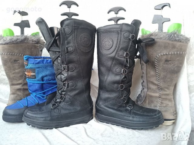 КАТО НОВИ ботуши,боти SNOW BOOTS TIMBERLAND® оригинал​,37 - 38,100% ВИСОКОКАЧЕСТВЕНА ЕСТЕСТВЕНА КОЖА, снимка 2 - Дамски ботуши - 39645937