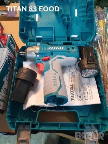 Акумулаторен ударен винтоверт TOTAL, 12 V, USB-C, 100 Nm, 2 x 1.5 Ah, снимка 3 - Винтоверти - 49922092