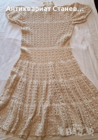 Ръчно плетена рокля на една кука УНИКАТ, снимка 11 - Рокли - 51330715