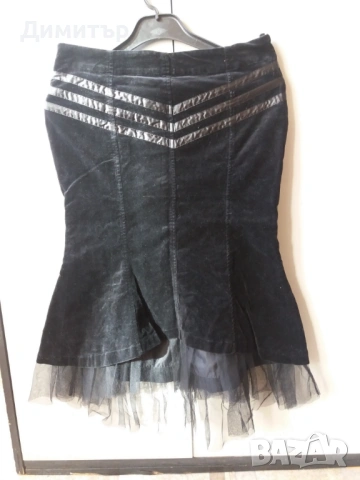 Пола от кадифе и дантела H&M