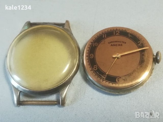 Часовник Chronometer ANCRE. Vintage watch. Швейцарски механизъм. Military watch. Военен. Мъжки , снимка 4 - Мъжки - 40588080