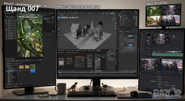 Професионално 3D моделиране, разработка в Unreal Engine 5 и видеомонтаж