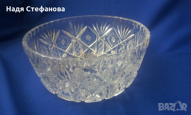 Кристална бонбониера, полски кристал с лек дефект, снимка 1 - Други - 31666153