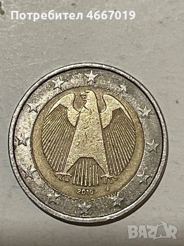 Монета от 2 евро Германия 2010