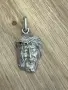 Сребърна висулка с лика на Исус Христос, снимка 3