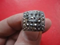 Невероятен сребърен пръстен с камъни , снимка 7
