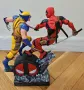 Колекционерска екшън фигура Deadpool Wolverine Marvel ръчна изработка, снимка 3