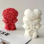 3 модела 3D мечета с букет рози или сърце Силиконов молд за свещи гипс сапун , снимка 5